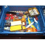 A Quantity of Original Diecast Vehicles by, Corgi, Dinky, Budgie, all playworn.