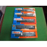 Five "HO" Scale Coaches By Roco and Others, DB Livery, all boxed.