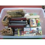 An Assortment of Model Railway Items, including started kits, track parts and rolling stock,