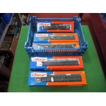 Five "HO" Scale Coaches By Roco and Others, DB Livery, all boxed.