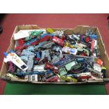 A Quantity of Original Diecast Vehicles By Corgi, Dinky, Matchbox and Others, all playworn.