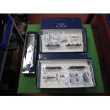 Two Packs of Liliput HO Scale Flat Wagons, with single seater aircraft loads - ME109, also Luftwaffe