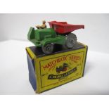 Matchbox 1-75 Regular Wheel No 2 Muir Hill Dumper, metal wheels, very good plus / excellent,