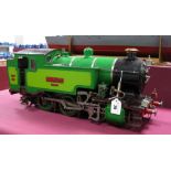 A 3½ Inch Gauge Model of An 0-6-0 Tank Locomotive, built to a good standard and finished in two tone