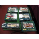 Six Corgi Diecast Classics "Connoisseur Collection" Buses, all boxed, including #36501 Twin Pack