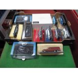 Thirteen Assorted Diecast Vehicles by Oxford, Atlas Editions and Others, in eleven packs,