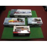 Four Corgi Diecast 1:50th Scale Trucks, all boxed including #17601 Scammell Constructor with