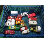 A Quantity of Mainly 1960's/1970's Corgi Diecast Vehicles, including Mini's/Capri among others.