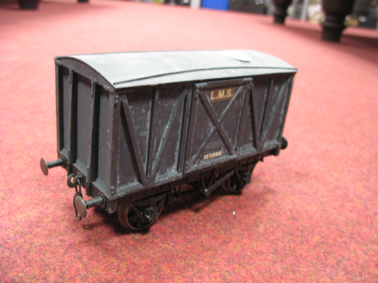 Eight Gauge 1/"G" Scale Rolling Stock Wagons and Vans, nearly all LMS liveried, including - Image 5 of 9