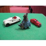 Three Mid XX Century Clockwork Toys By Shuco, an Examico 4001, a Shuco and a mouse with a baby,