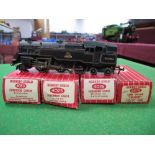 A Hornby Dublo Three Rail 2-6-4 Standard Tank/two Southern Suburban Coaches and associated items.
