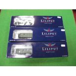 Three Boxed Liliput "HO" Gauge Outline German 'DRB' Eight Wheeled Coaches, including #L384703 3rd