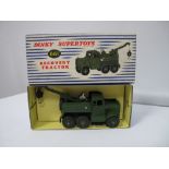 A Boxed Dinky Diecast #661 Military Recovery Tractor, overall very good, some chipping to front