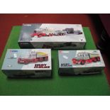 Three Corgi Diecast 1:50th Scale Heavy Haulage Trucks, all boxed including #17602 Scammell
