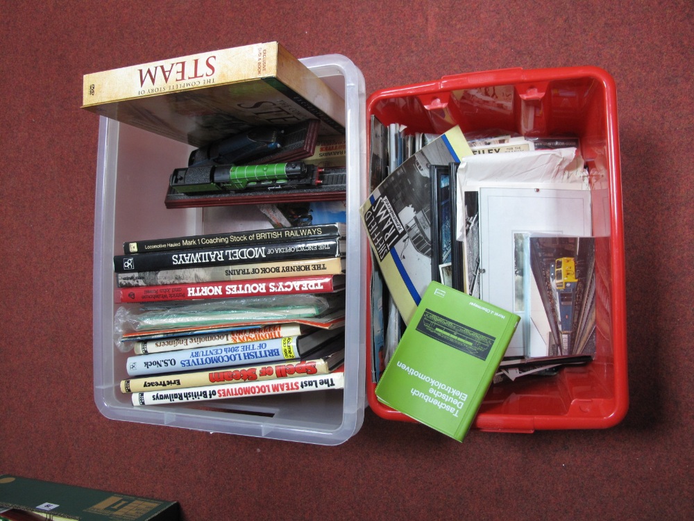 A Quantity of Railway Books and Model Railway Catalogues, plus other associated items.