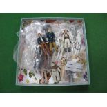 Twenty Original Star Wars Trilogy Plastic Figures, Princess Leia Organa, Ben (Obi-Wan) Kenobi (2),