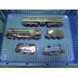Four OO Scale Model Railway Locomotives by Tri-ang - Britannia, Class 31 and two tank locos, well