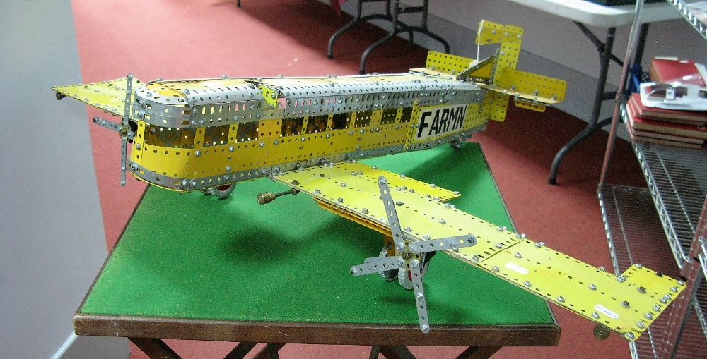 A Large Model Aircraft Constructed With 1970's Meccano, call sign F-Armin.