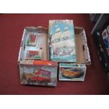 Five Airfix Plastic Model kits Including An Airfix Classic 'The Revenge' Pattern No 801, #06443-1