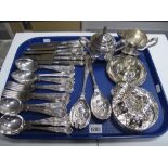 Six Setting Spear & Jackson Kings Pattern Cutlery Set, pair of matching salad servers, jug and