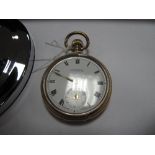 A. Goldman Manchester; A Gold Plated Cased Openface Pocketwatch, the signed dial with Roman numerals