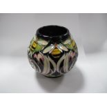 A Moorcroft Pottery Vase, decorated with the Dance of the Bumble Bee pattern by Vicky Lovatt,