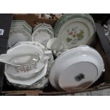 Portmeirion Botanic Garden, Johnsons, Masons table ware:- One Box.