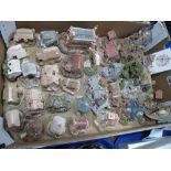 A Collection of Lilliput Lane Dwellings, churches etc including Wakefield Chapel, Secret Garden,