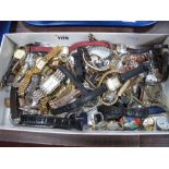 A Mixed Lot of Assorted Ladies and Gent's Wristwatches:- One Box