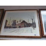 Peter Owen Jones Signed Limited Edition Print, "Walkley Winter", 137/500, signed lower right.