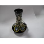 A Moorcroft Pottery Vase, decorated with the Five Gold Rings design from the Twelve Days of