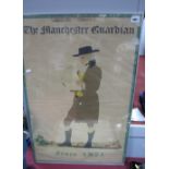 An Early 1900's Original Poster "The Manchester Guardian", approximately 76 x 50cm.