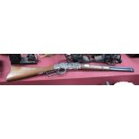 A Reproduction 1866 Winchester Carbine. *Please note we are unable to pack and post this lot in-