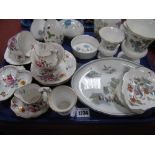 A Collection of Teaware, Trinkets and Vases, including Royal Crown Derby 'Derby Posies', Wedgwood '