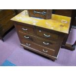 An Early XX Century Pine Chest of Drawers, fitted with two short and two long drawers.