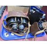 A Cased Pair of Carl Zeiss Jena 8 x 40 Binoculars (1463340), a pair of Tento 8 x 40 binoculars and