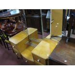 A Mid XX Century Light Oak Dressing Table.