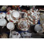 A Quantity of Royal Albert 'Old Country Roses' Tea and Dinnerware's, (approx 50 pieces).