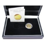 A 2014 Tristan Da Cunha Prince George First Birthday Gold Sovereign, encapsulated, accompanied by