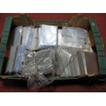 A Large Quantity of Clear Plastic Postcard Sleeves.