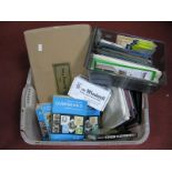A Box Containing Empty Binders, new album pages, stamp sorting trays, Stanley Gibbons Overseas Stamp