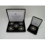 Six Jubilee Mint Gold One Crown Coins, struck to commemorate The 100th Anniversary of The House of