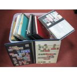A Box of Nine Albums of Mainly Great Britain and Commonwealth Stamps, mint and used, including early