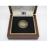 A 2008 Tristan Da Cunha 'Trafalgar' Gold Half Guinea, the coin was struck to celebrate the 250th