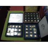 A U.S.A Wild West Twenty Coin Collection Presented In A Wooden Box, including 1906 Indian head one