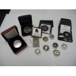 Eleven Predominantly Silver Coins Including Canadian 'Banknote' Series, 2014 five dollars St