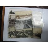 Eighteen Early to Mid XX Century Postcards and Photographs of British Railway Stations, all black