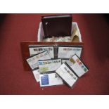 A Box of Loose Stamps and Albums, two first day cover albums from 1980-91, eighty covers.