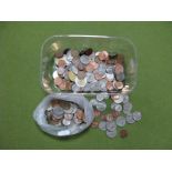 Approximately 40 Canadian Dollars in Coin, a quantity of USA coin.