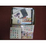 A Small Carton Containing Mainly Used Accumulation of All World Stamps, on sheets, album pages and